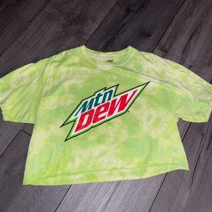 Mt Dew cropped T-shirt